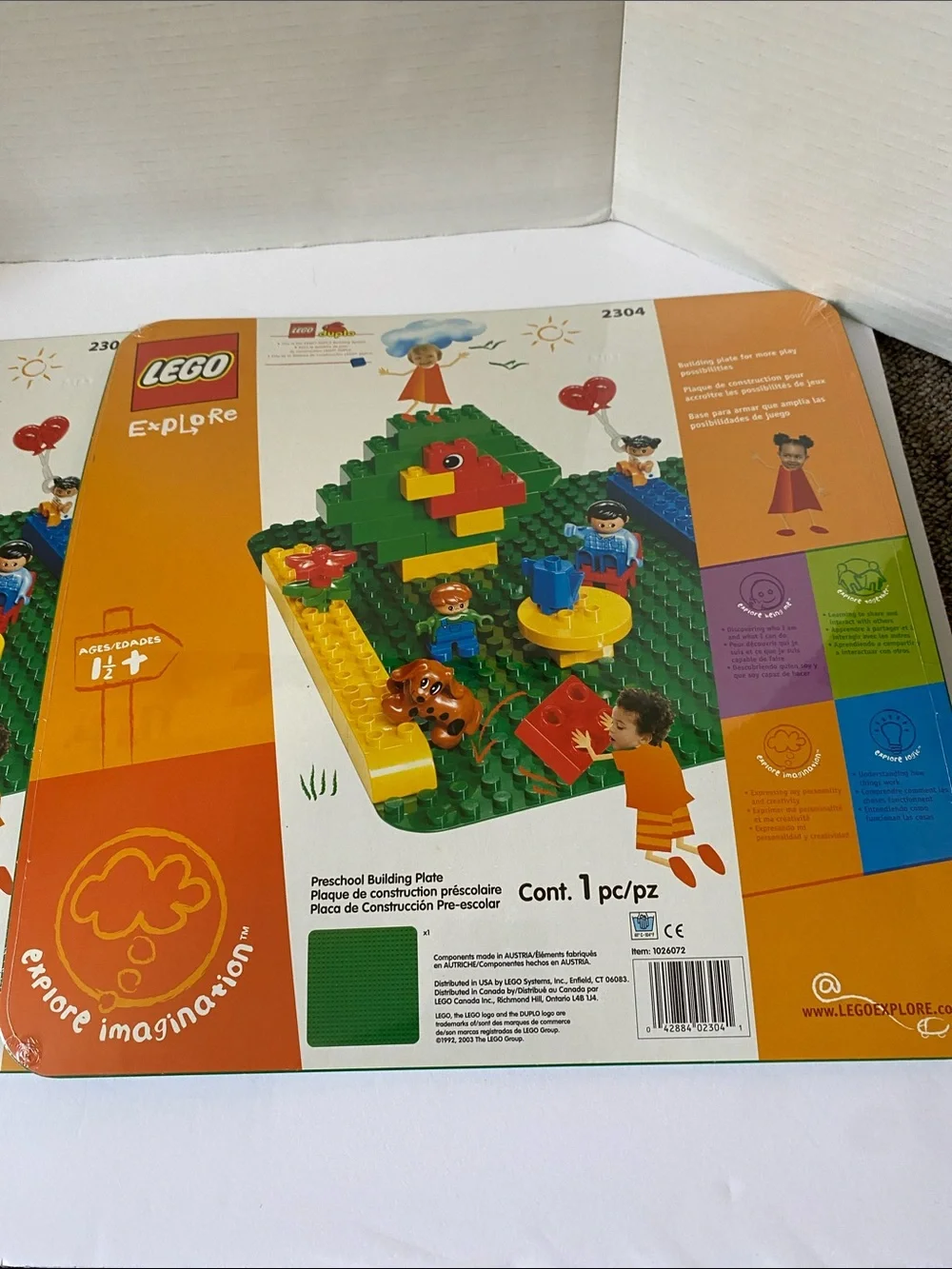 2 New Sealed LEGO Preschool Building Plates Green